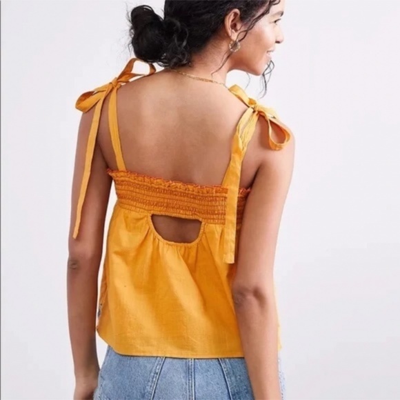 Anthropologie Embroidered Swing Tank M - Picture 5 of 5